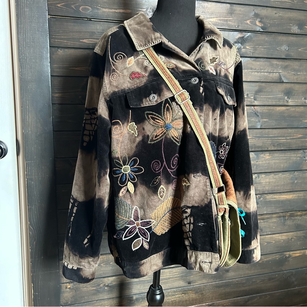 CJ Banks 100% Cotton Floral Jacket